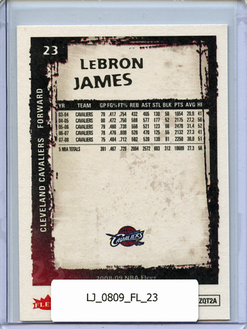 Lebron James 2008-09 Fleer #23