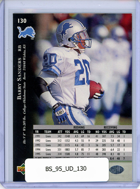 Barry Sanders 1995 Upper Deck #130