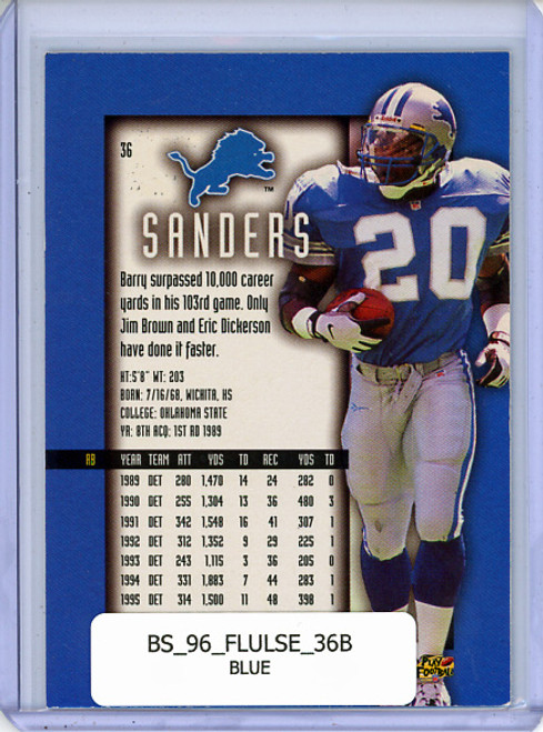 Barry Sanders 1996 Ultra Sensations #36 Blue