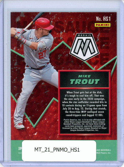 Mike Trout 2021 Mosaic, Hot Sauce #HS1