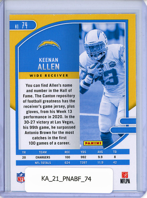 Keenan Allen 2021 Absolute #74