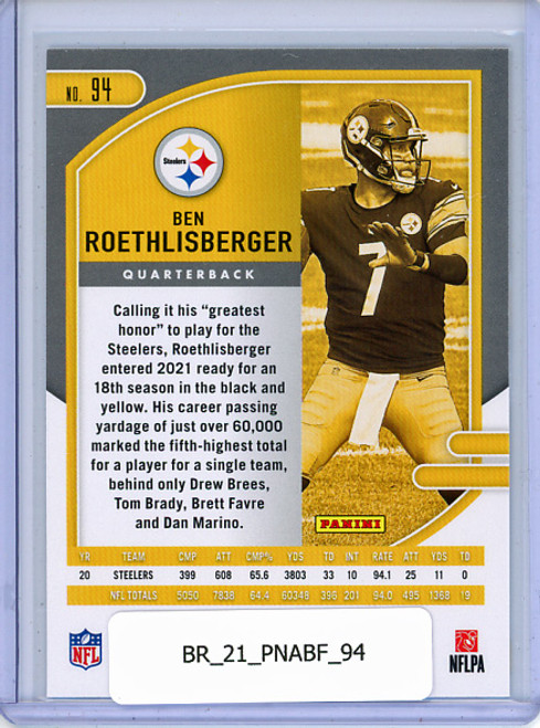 Ben Roethlisberger 2021 Absolute #94