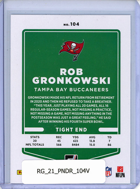 Rob Gronkowski 2021 Donruss #104 Variations