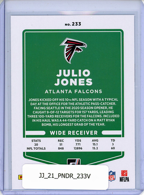 Julio Jones 2021 Donruss #233 Variations