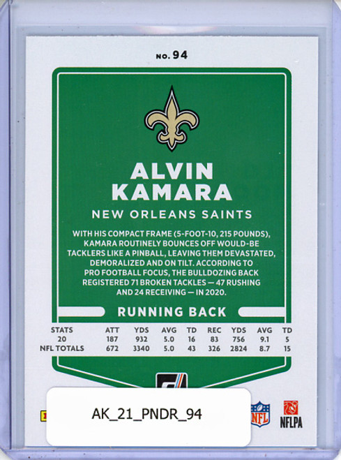 Alvin Kamara 2021 Donruss #94