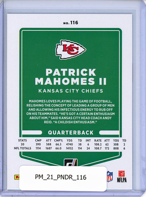 Patrick Mahomes II 2021 Donruss #116