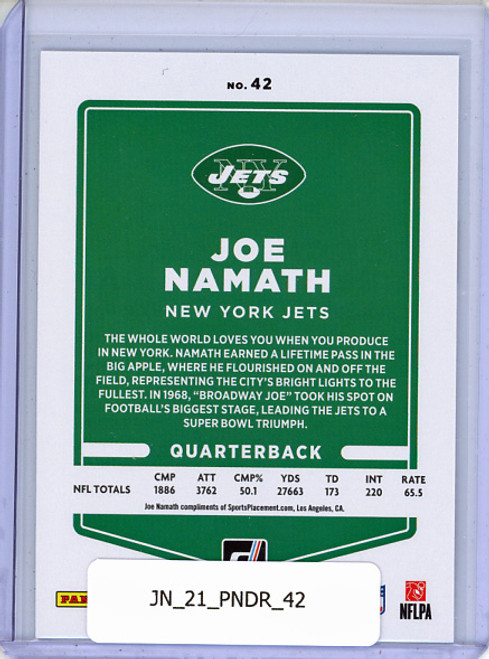 Joe Namath 2021 Donruss #42