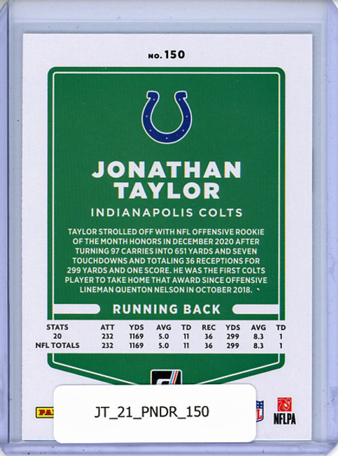 Jonathan Taylor 2021 Donruss #150