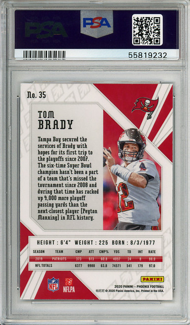 Tom Brady 2020 Phoenix #35 Silver PSA 9 Mint (#55819232)