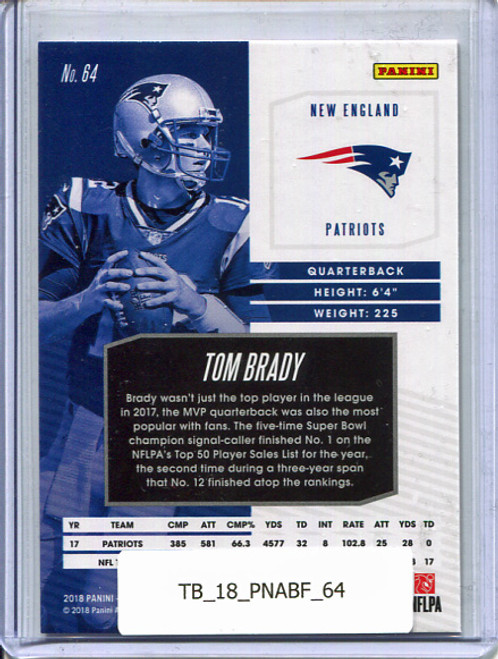 Tom Brady 2018 Absolute #64