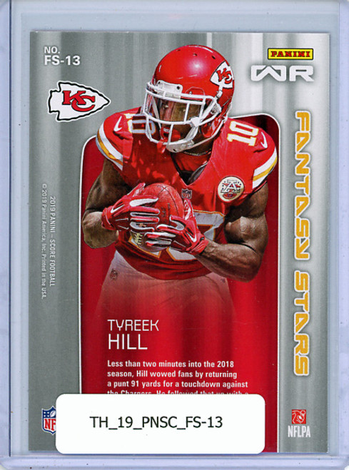 Tyreek Hill 2019 Score, Fantasy Stars #FS-13