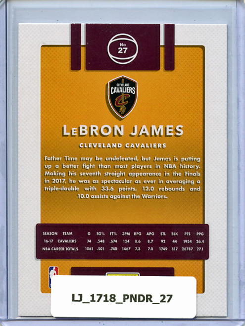 Lebron James 2017-18 Donruss #27