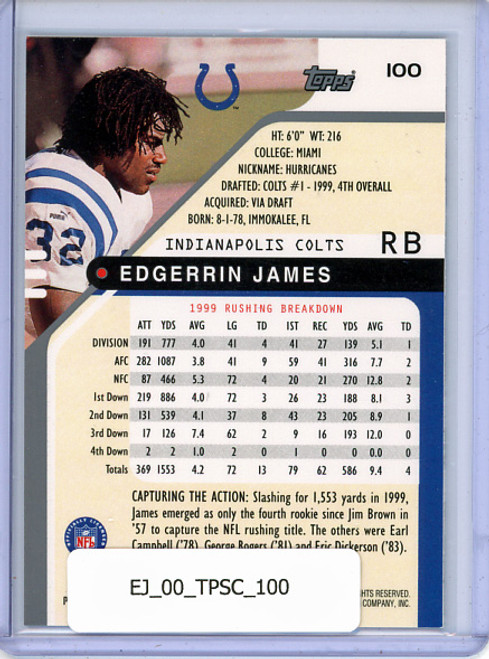 Edgerrin James 2000 Stadium Club #100