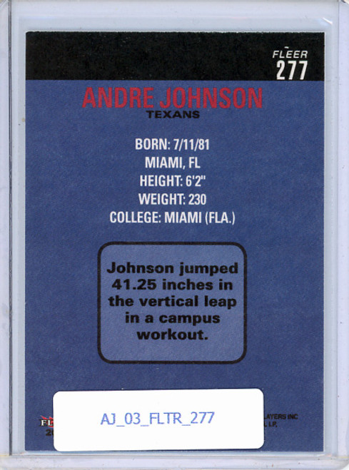 Andre Johnson 2003 Tradition #277