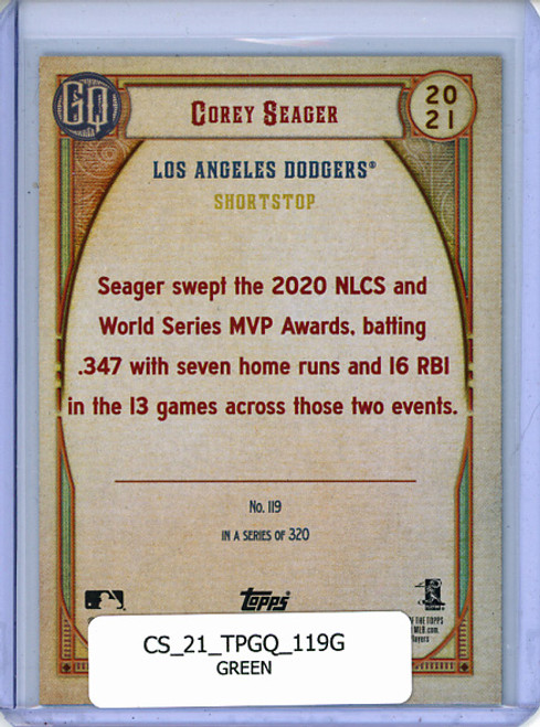 Corey Seager 2021 Gypsy Queen #119 Green