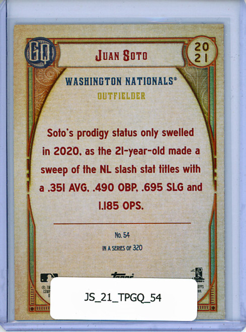 Juan Soto 2021 Gypsy Queen #54