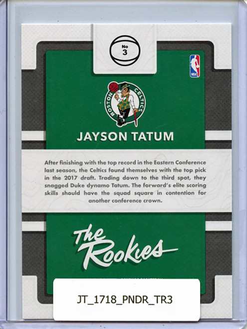 Jayson Tatum 2017-18 Donruss, The Rookies #3