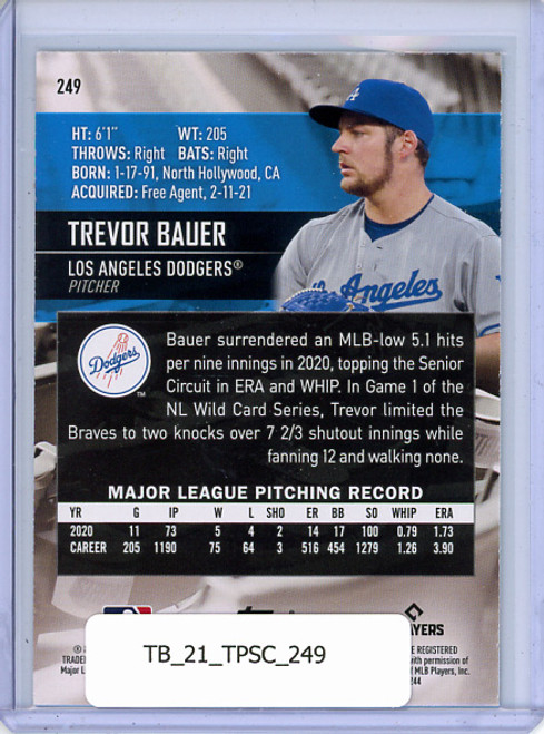 Trevor Bauer 2021 Stadium Club #249