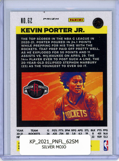 Kevin Porter Jr. 2020-21 Flux #62 Silver Mojo