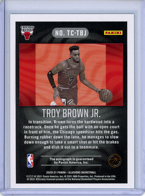 Troy Brown Jr. 2020-21 Illusions, Trophy Collection Signatures #TC-TBJ (1)