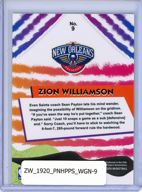 Zion Williamson 2019-20 Hoops Premium Stock, We Got Next #9