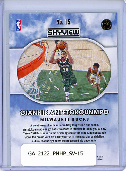 Giannis Antetokounmpo 2021-22 Hoops, Skyview #15