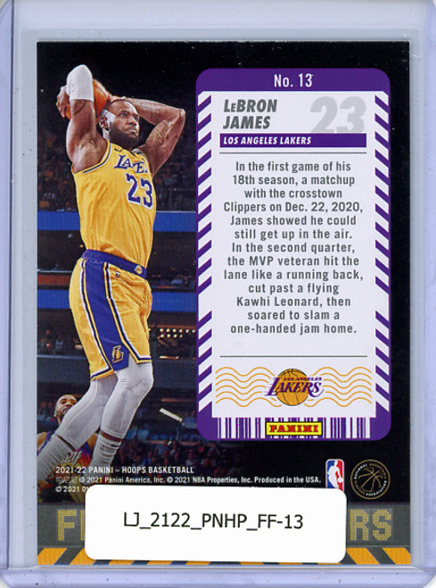 LeBron James 2021-22 Hoops, Frequent Flyers #13