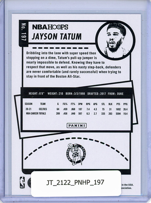 Jayson Tatum 2021-22 Hoops #197