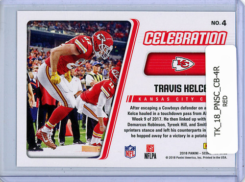 Travis Kelce 2018 Score, Celebration #4 Red