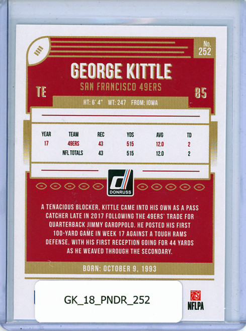 George Kittle 2018 Donruss #252