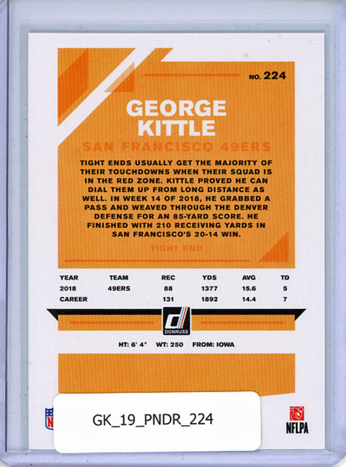 George Kittle 2019 Donruss #224
