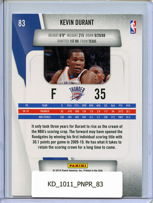 Kevin Durant 2010-11 Prestige #83