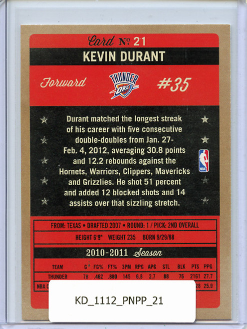 Kevin Durant 2011-12 Past and Present #21