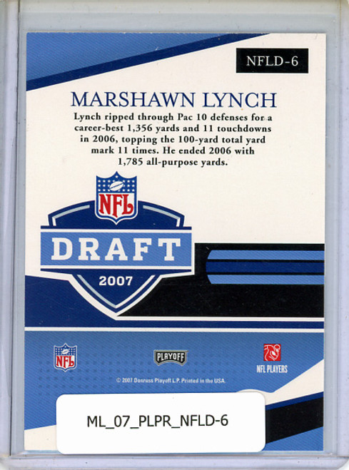 Marshawn Lynch 2007 Playoff Prestige, NFL Draft #NFLD-6