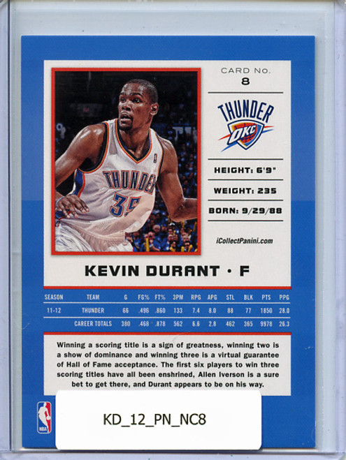 Kevin Durant 2012 Panini National Convention #8