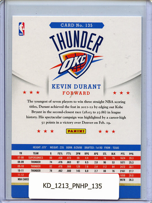 Kevin Durant 2012-13 Hoops #135