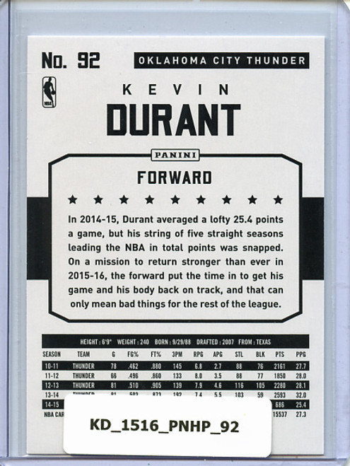 Kevin Durant 2015-16 Hoops #92