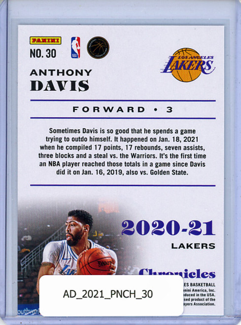 Anthony Davis 2020-21 Chronicles #30