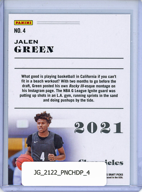 Jalen Green 2021-22 Chronicles Draft Picks #4