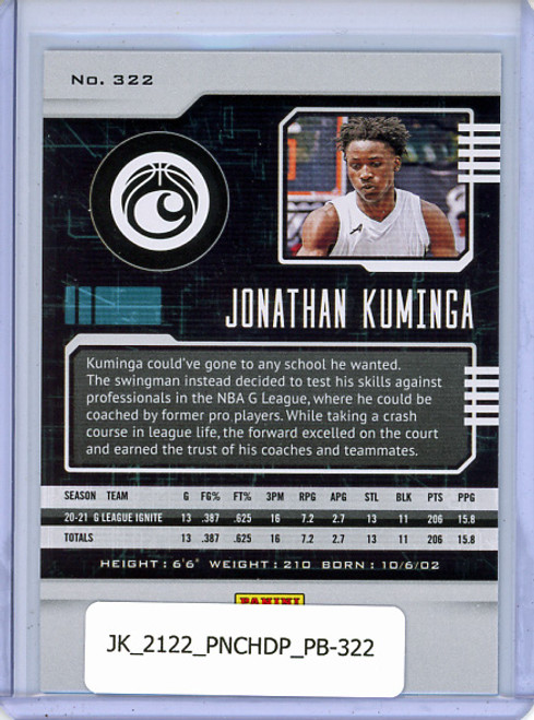 Jonathan Kuminga 2021-22 Chronicles Draft Picks, Playbook #322