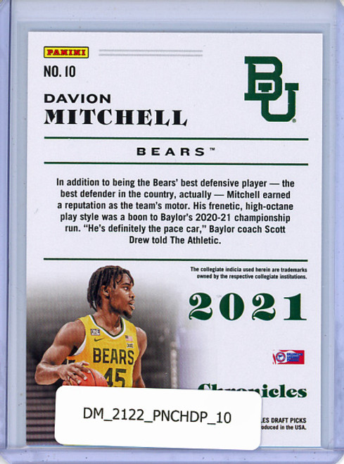 Davion Mitchell 2021-22 Chronicles Draft Picks #10