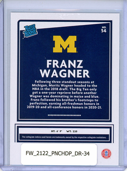 Franz Wagner 2021-22 Chronicles Draft Picks, Donruss #34