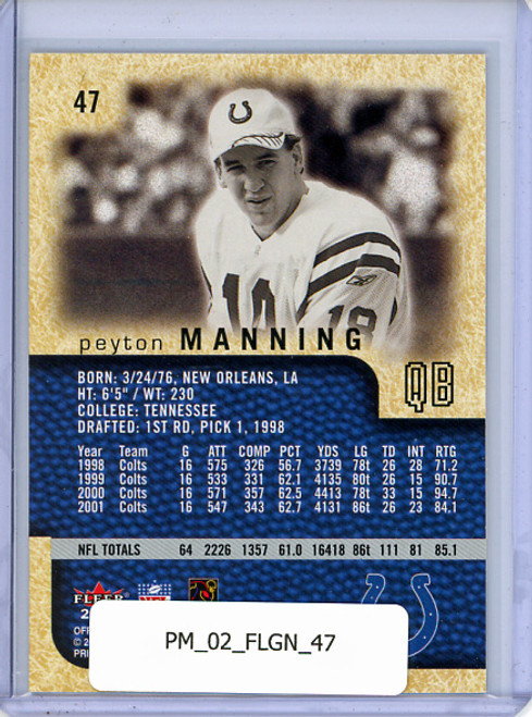 Peyton Manning 2002 Genuine #47