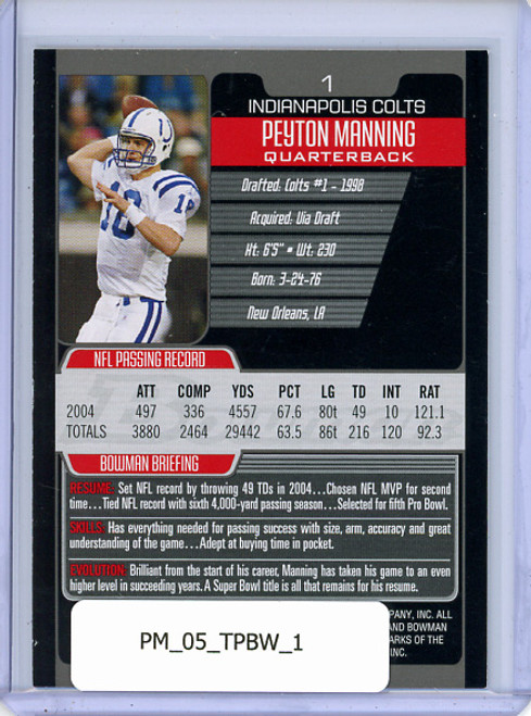 Peyton Manning 2005 Bowman #1