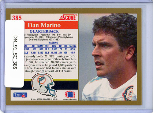 Dan Marino 1991 Score #385