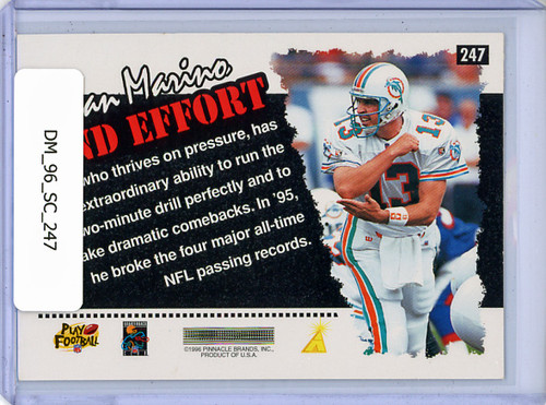 Dan Marino 1996 Score #247 2nd Effort