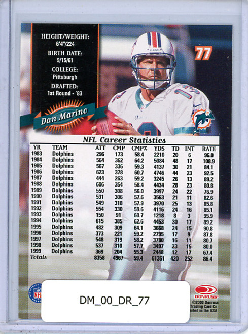 Dan Marino 2000 Donruss #77