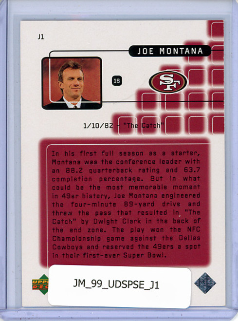 Joe Montana 1999 SP Signature Edition, Montana Great Performances #J1