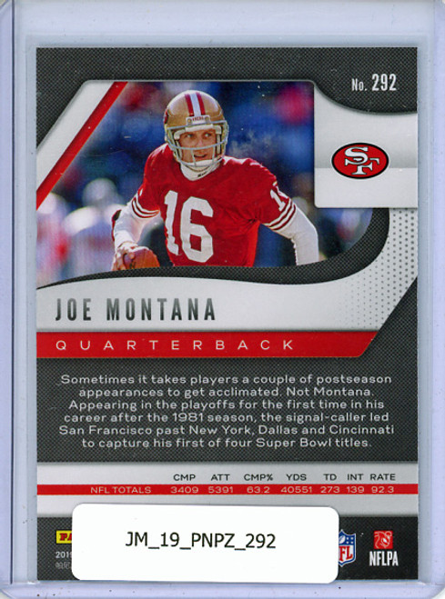 Joe Montana 2019 Prizm #292