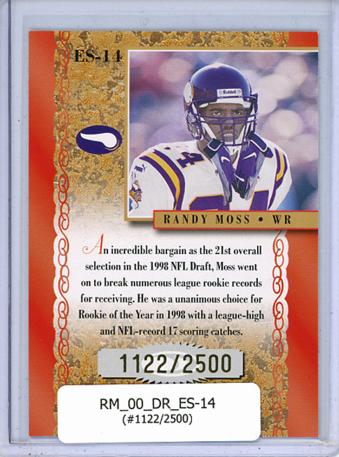 Randy Moss 2000 Donruss, Elite Series #ES-14 (#1122/2500)